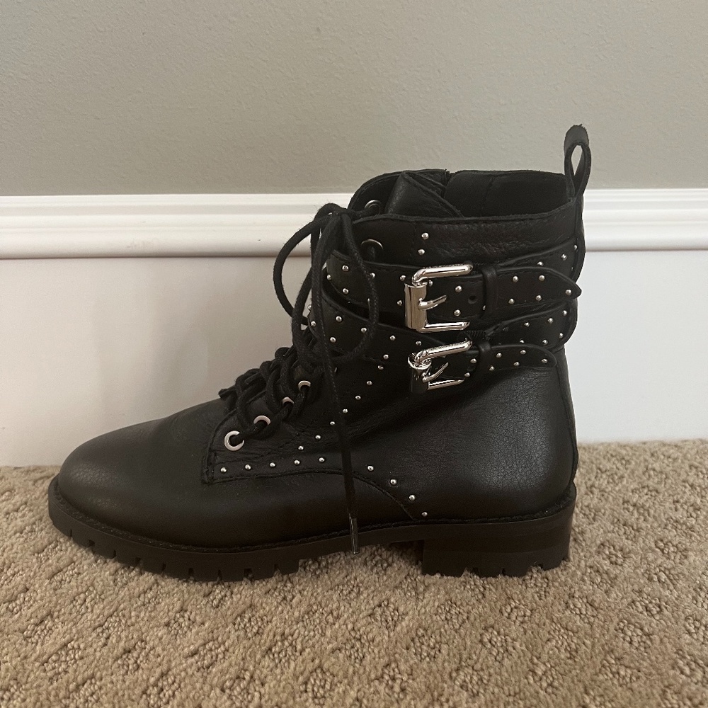 Rebecca Minkoff Women's Jaiden Studded Booties - black - Size 7.5